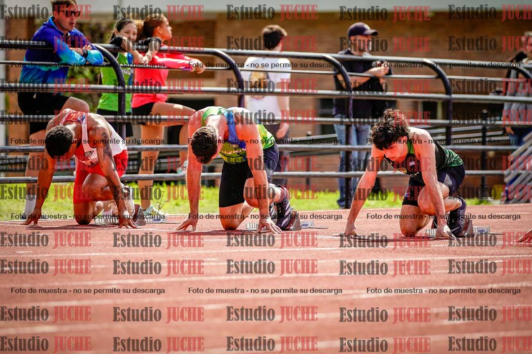 Fotos de los 100 m de varones