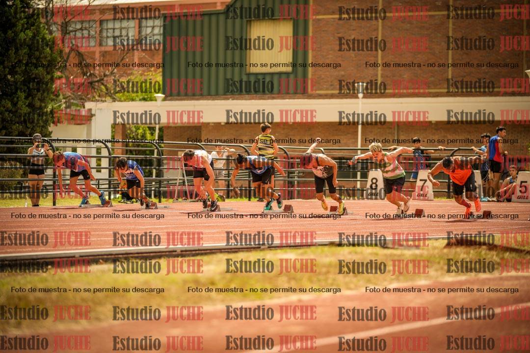 Fotos de los 100 m llanos de varones