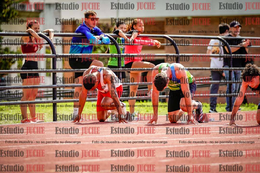 Fotos de los 100 m de varones