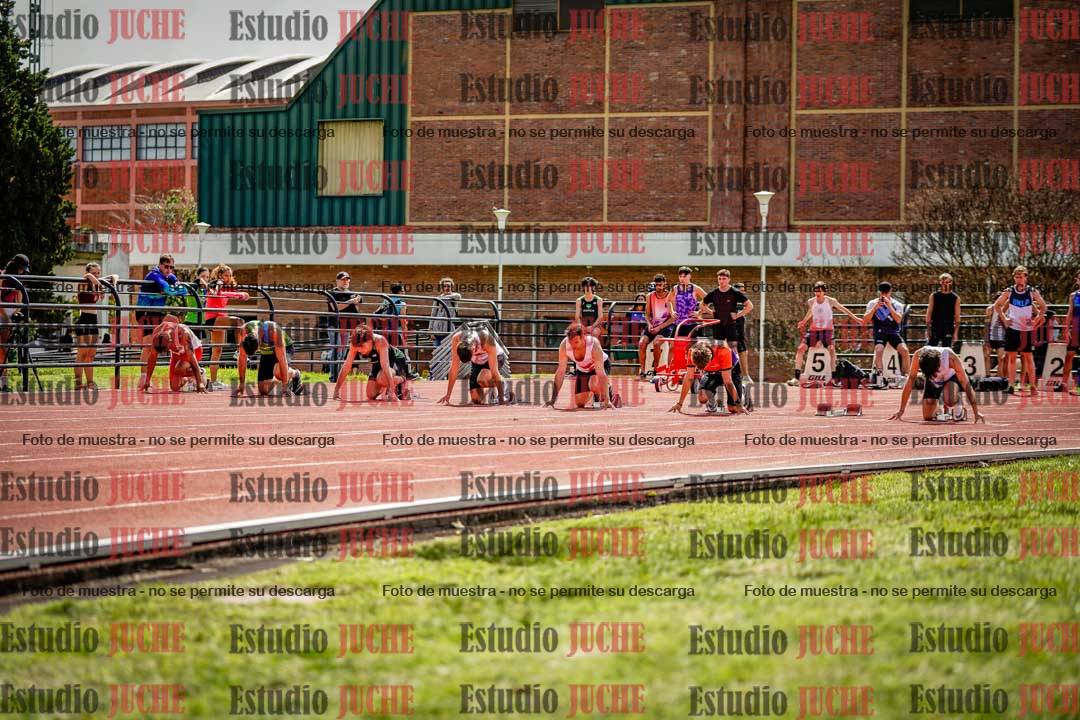 Fotos de los 100 m de varones