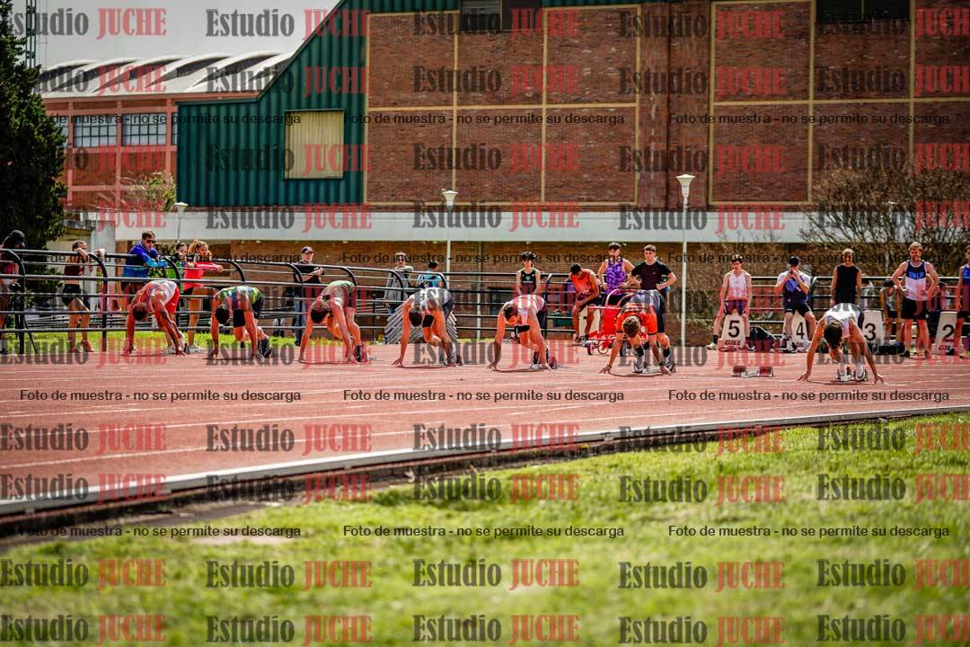 Fotos de los 100 m de varones