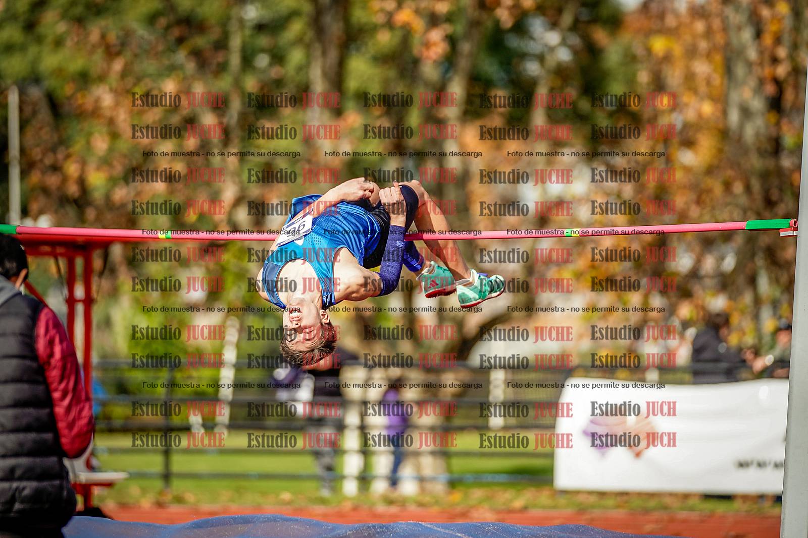 Fotos del salto en alto de varones
