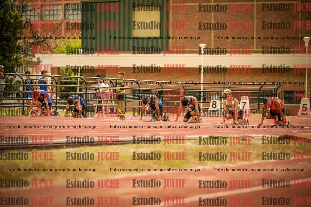 Fotos de los 100 m llanos de varones