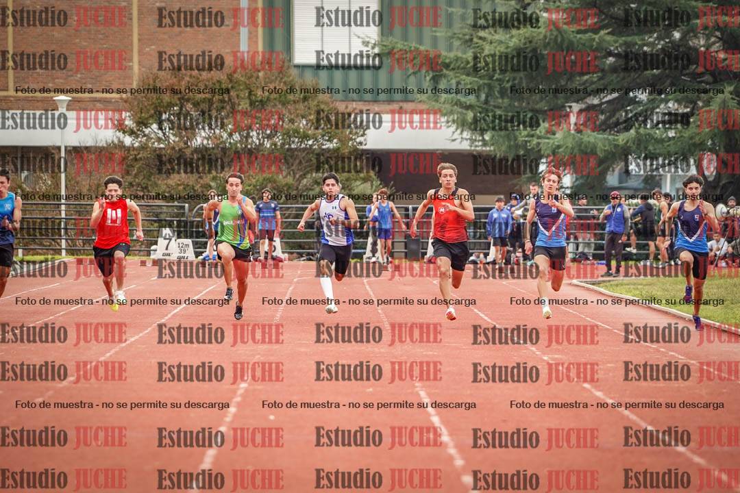 Fotos de los 100 m llanos de varones