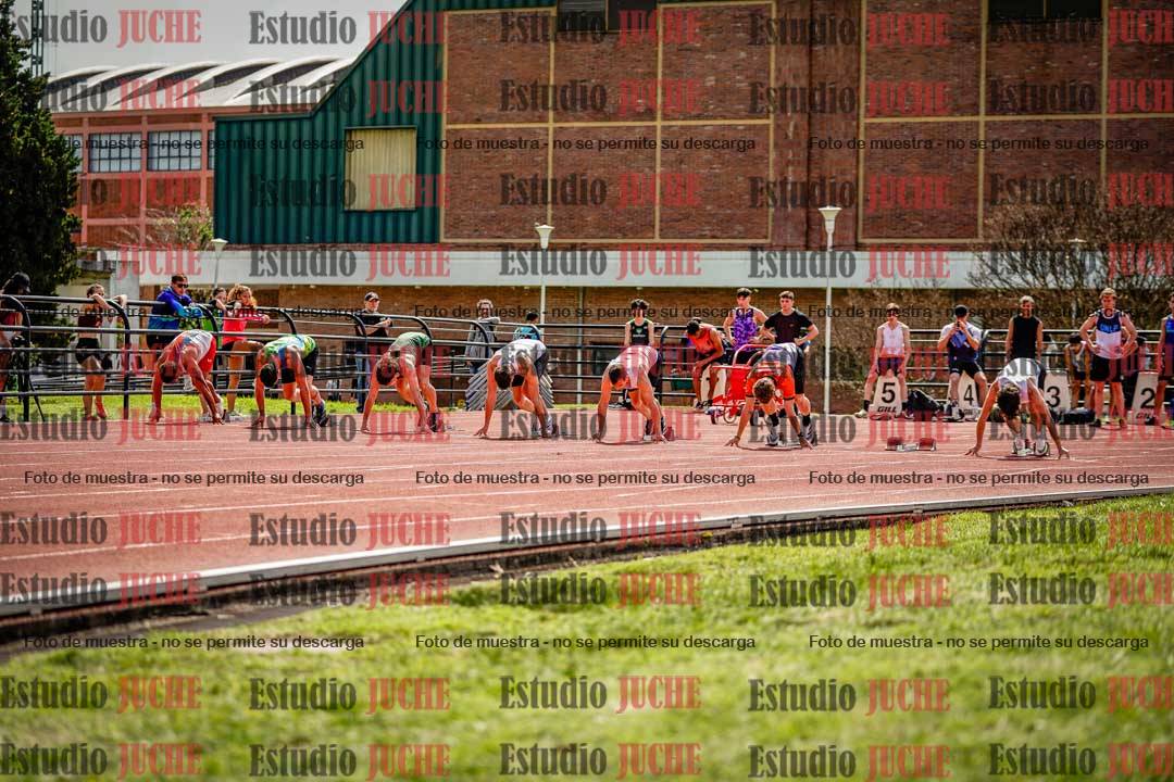 Fotos de los 100 m de varones