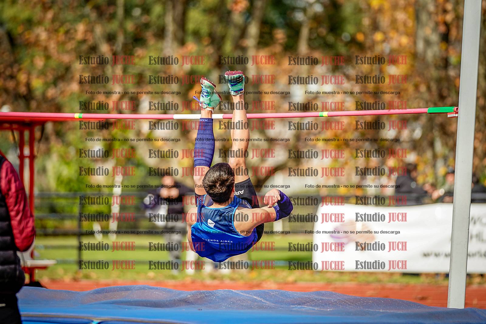 Fotos del salto en alto de varones
