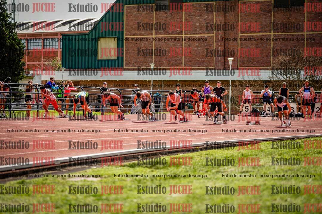 Fotos de los 100 m de varones