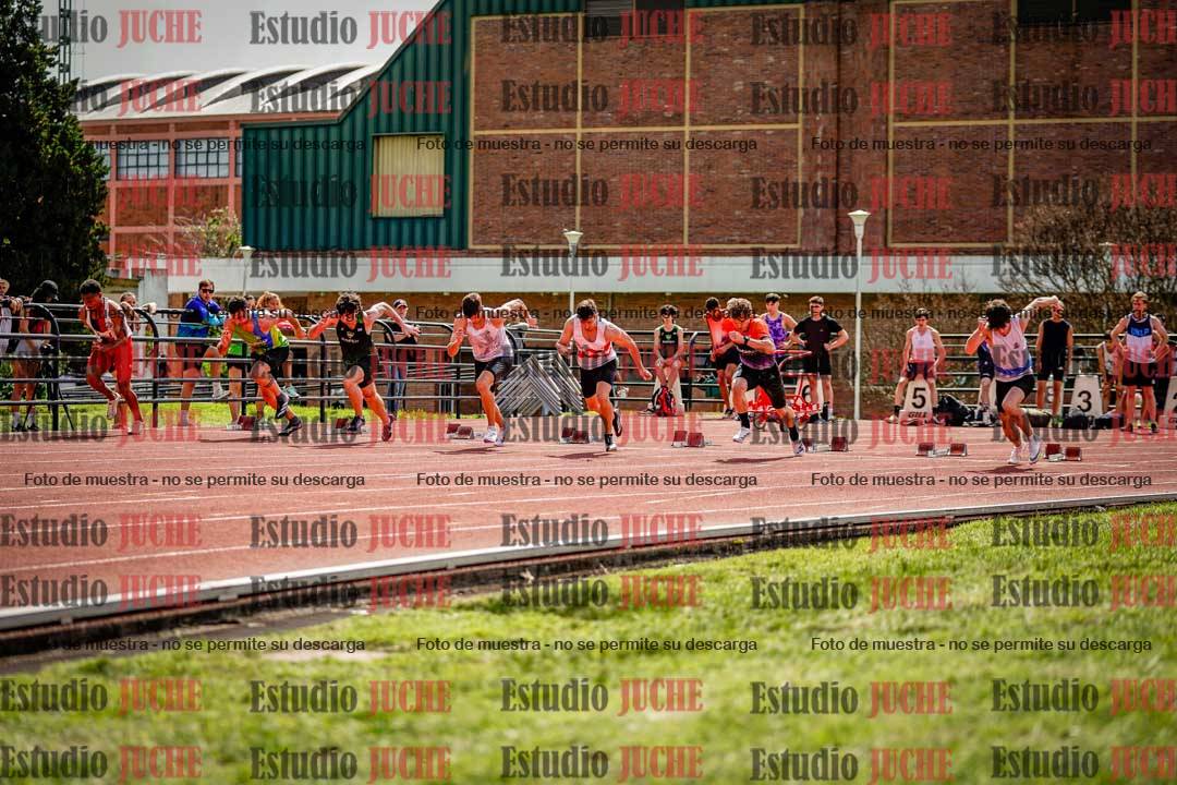 Fotos de los 100 m de varones