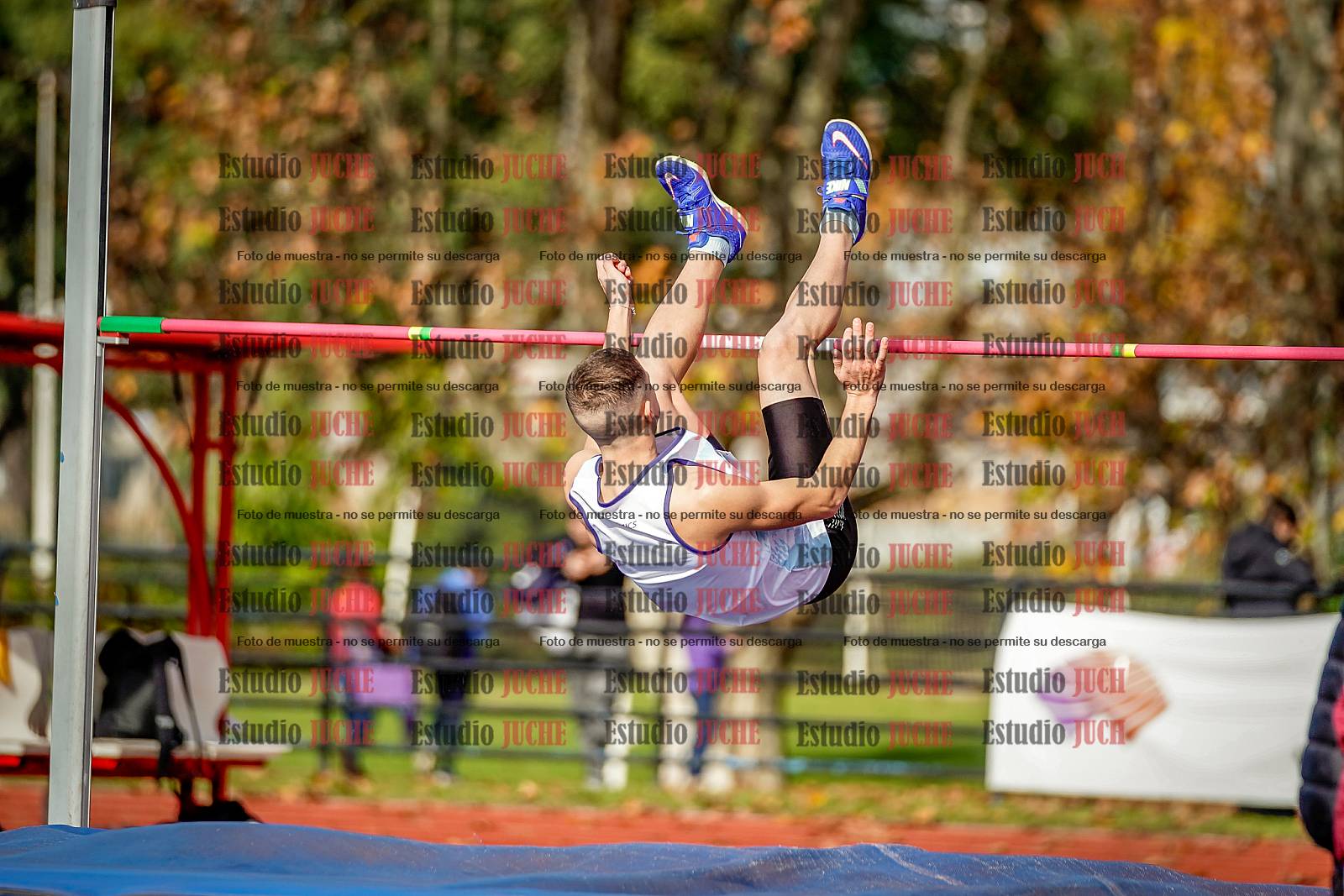 Fotos del salto en alto de varones