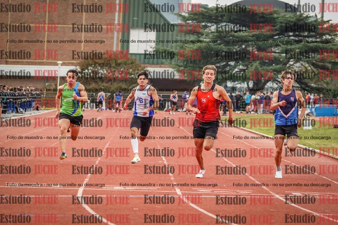 Fotos de los 100 m llanos de varones