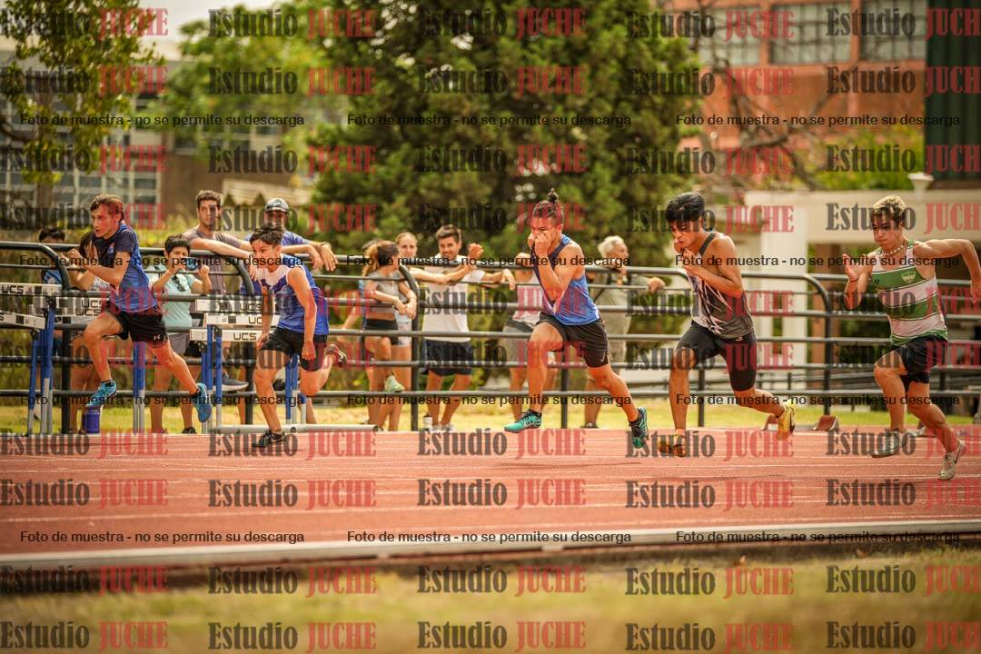 Fotos de los 100 m llanos de varones