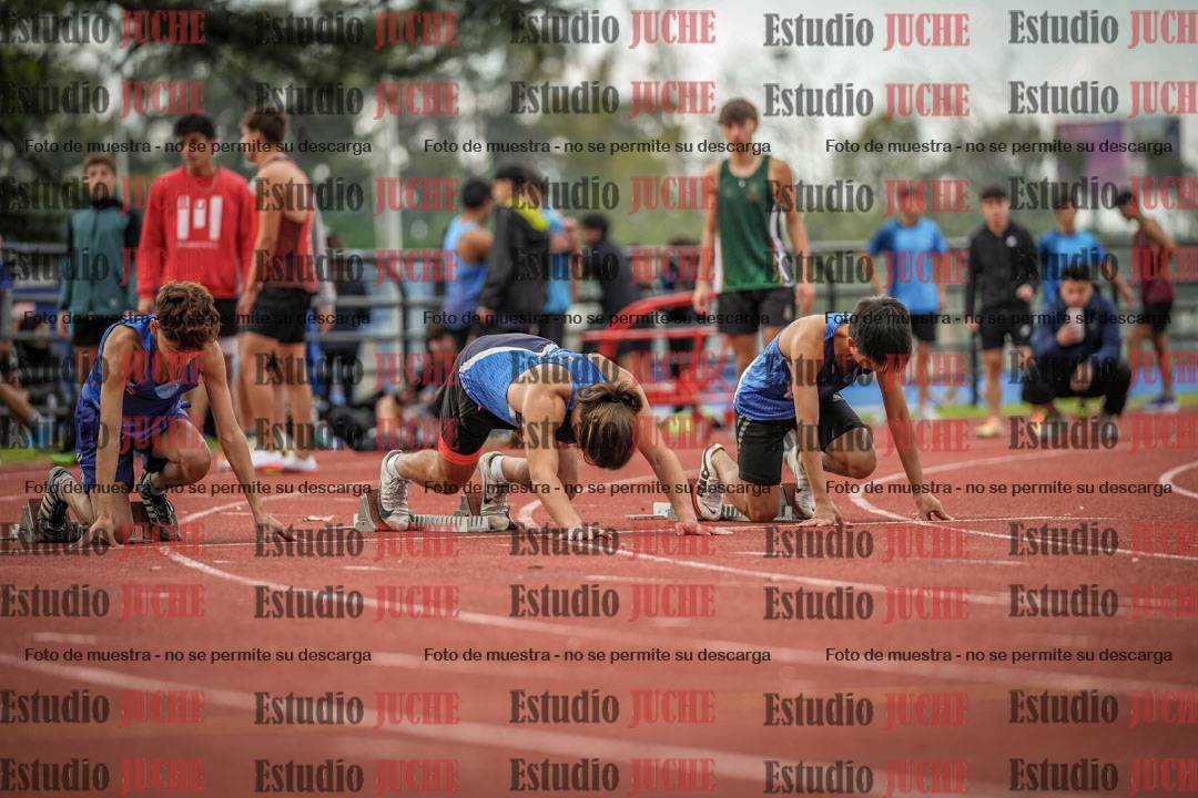 Fotos de los 100 m llanos de varones