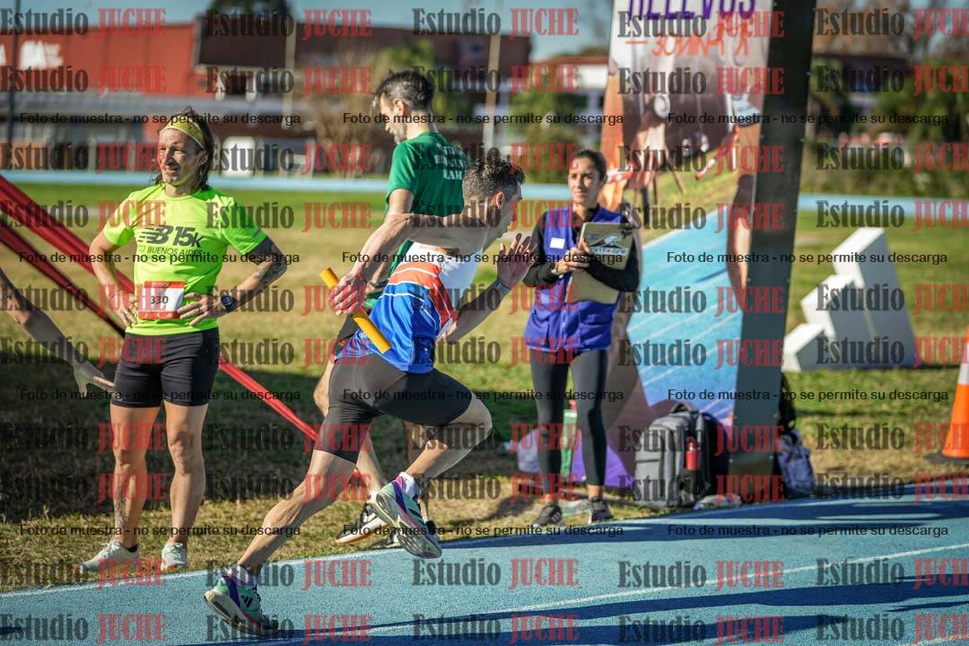 Fotos durante los relevos