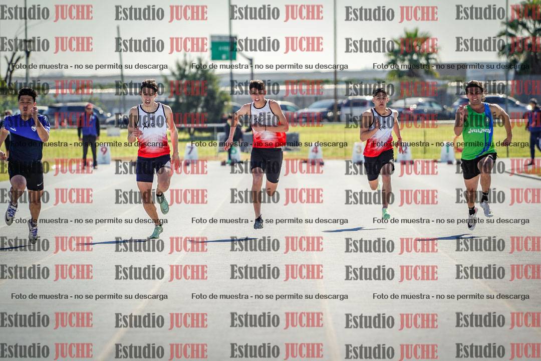 Fotos de los 100 m llanos de varones