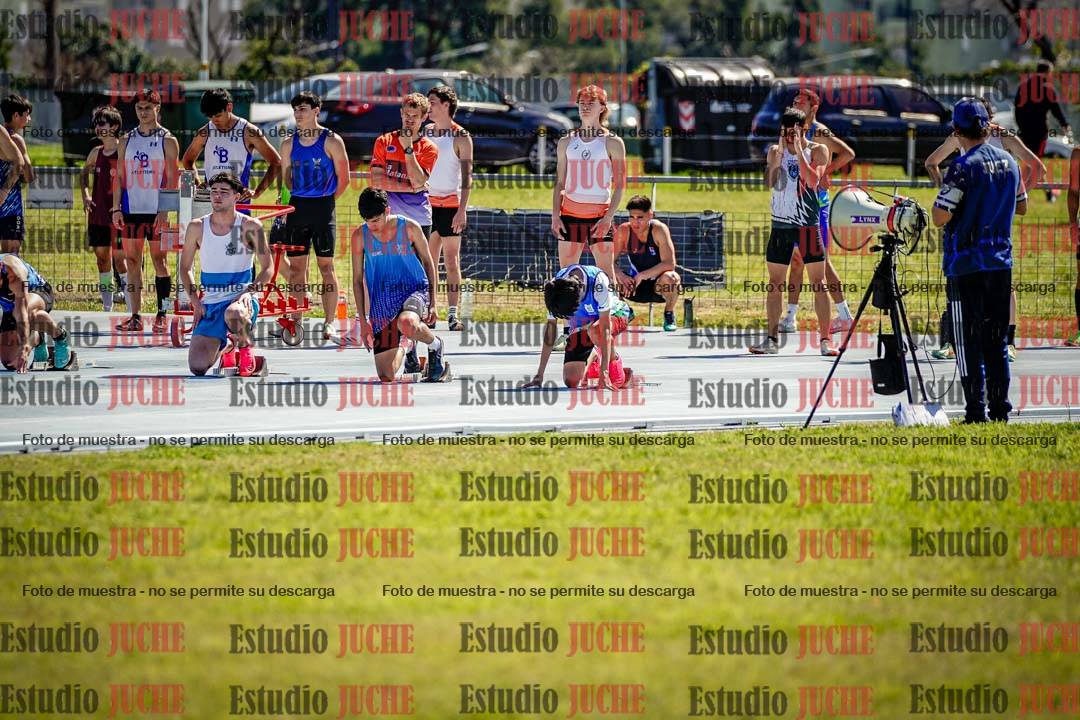 Fotos de los 100 m llanos de varones