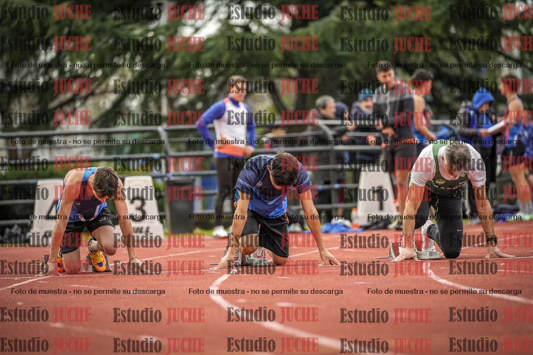 Fotos de los 100 m llanos de varones