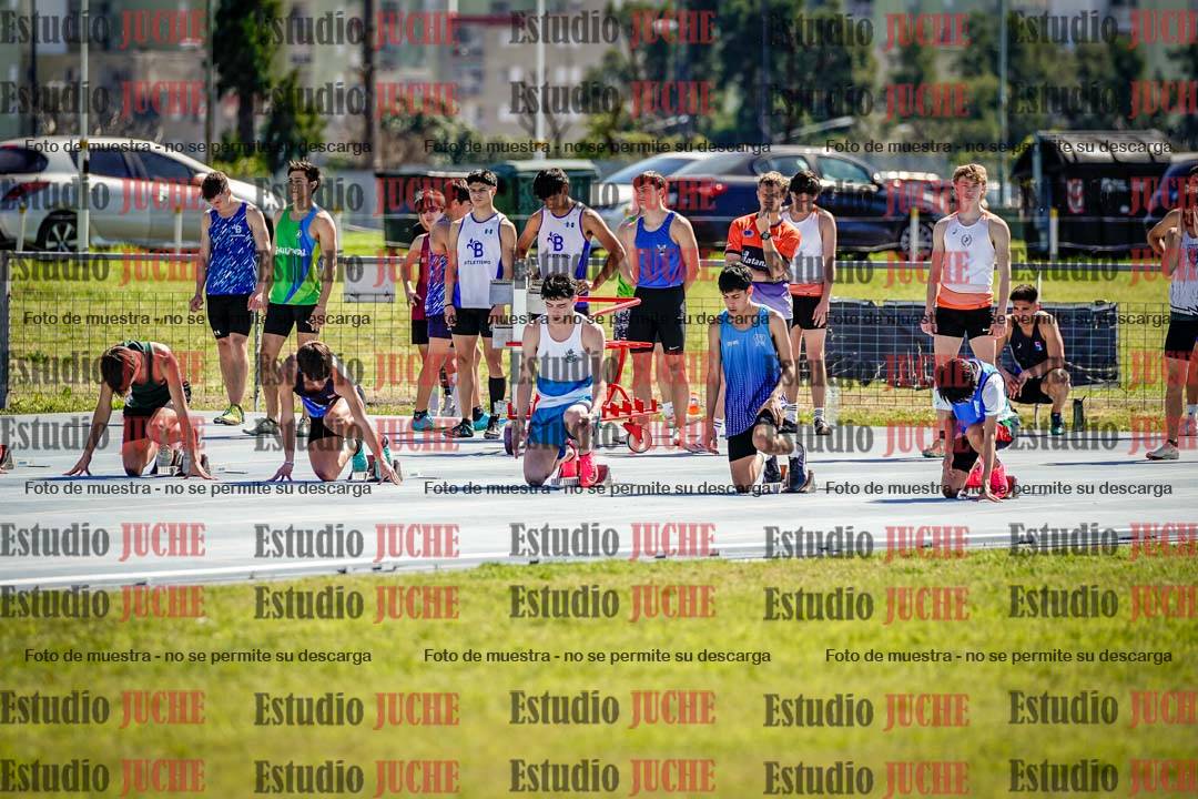 Fotos de los 100 m llanos de varones