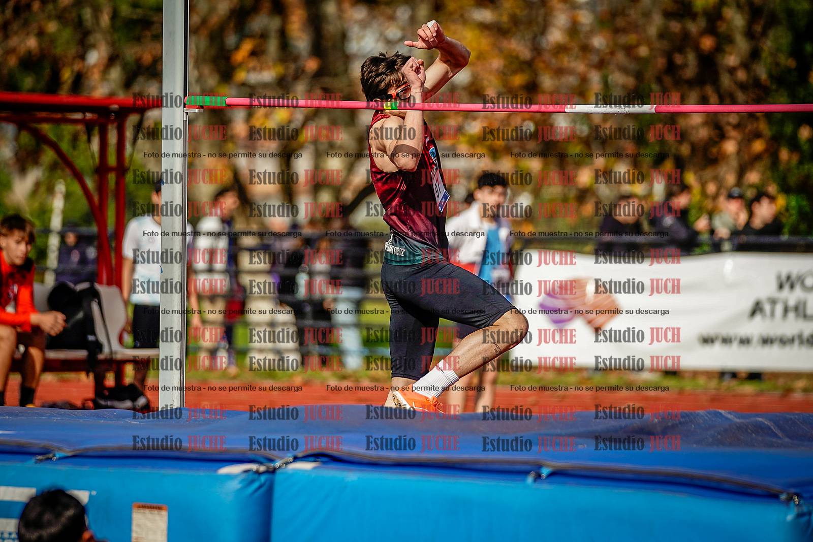 Fotos del salto en alto de varones