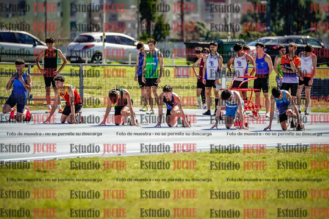 Fotos de los 100 m llanos de varones