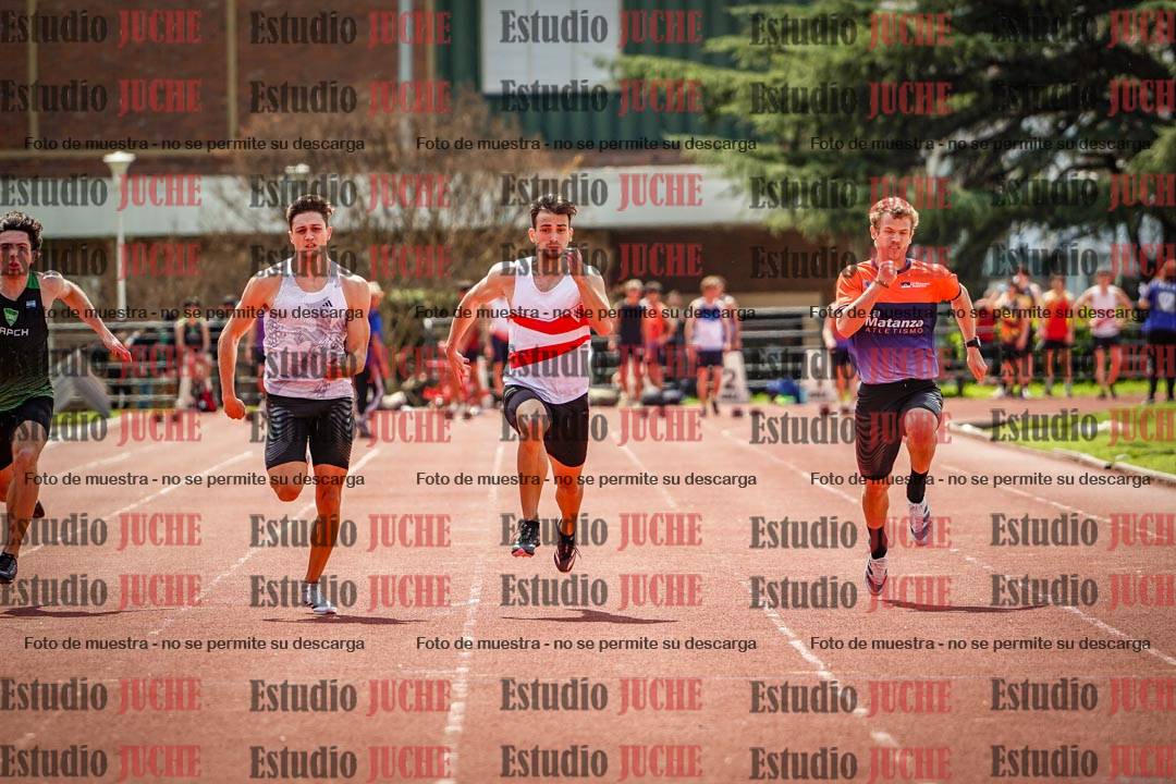 Fotos de los 100 m de varones