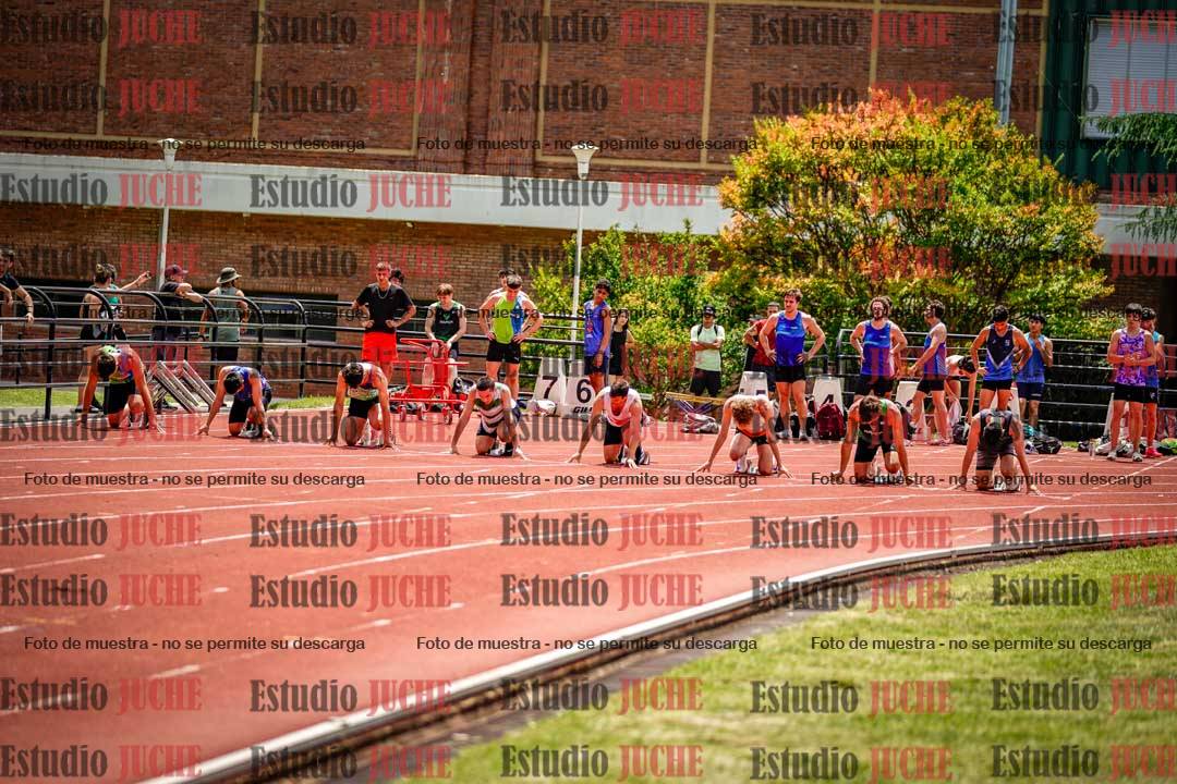 Fotos de los 100 m llanos de varones