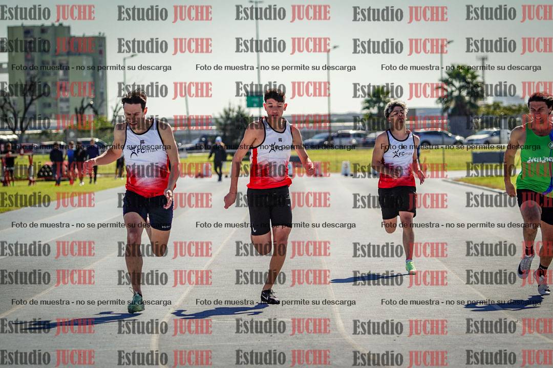 Fotos de los 100 m llanos de varones
