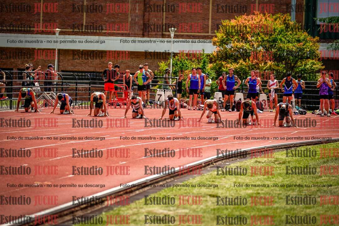 Fotos de los 100 m llanos de varones