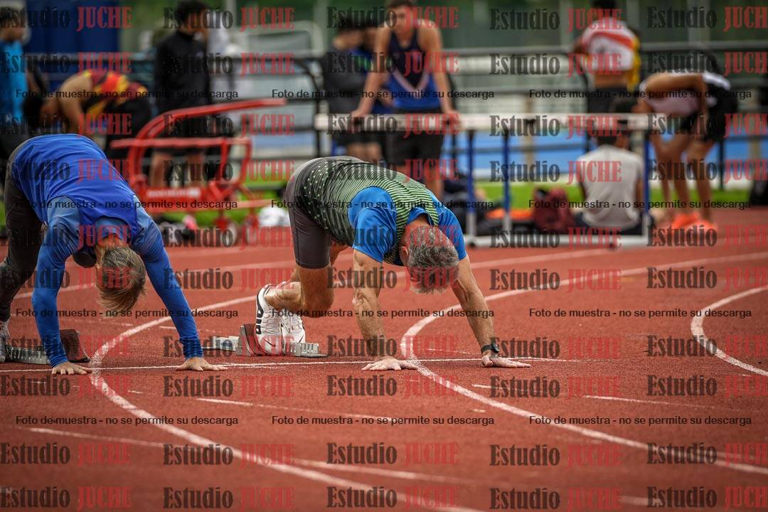 Fotos de los 100 m llanos de varones