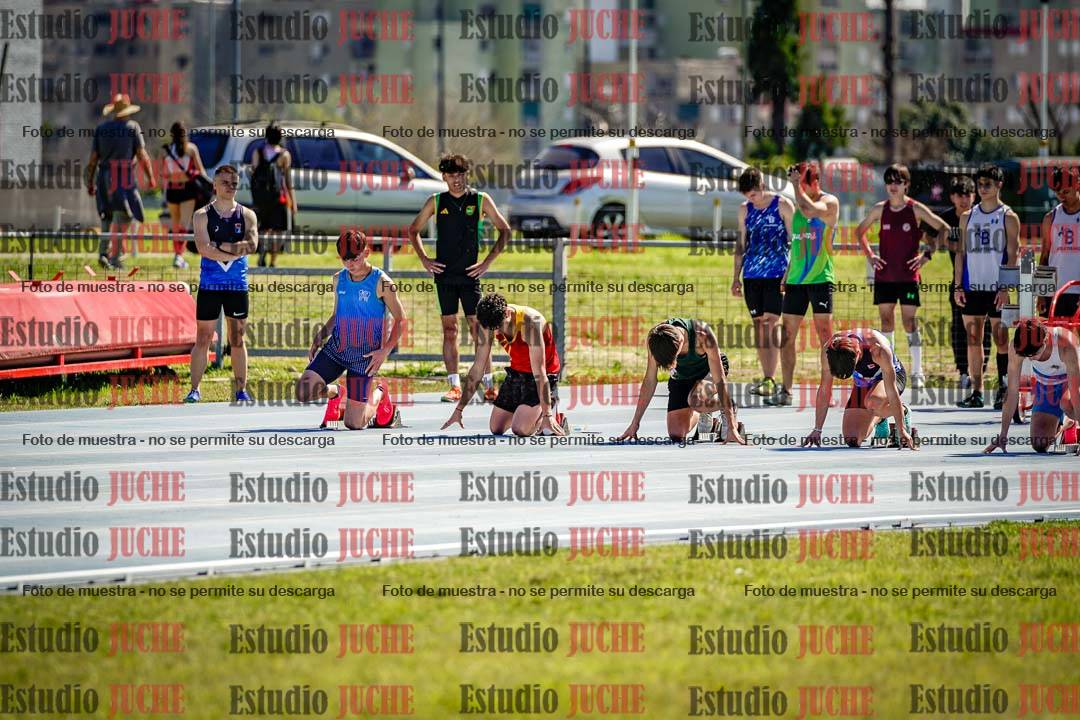 Fotos de los 100 m llanos de varones