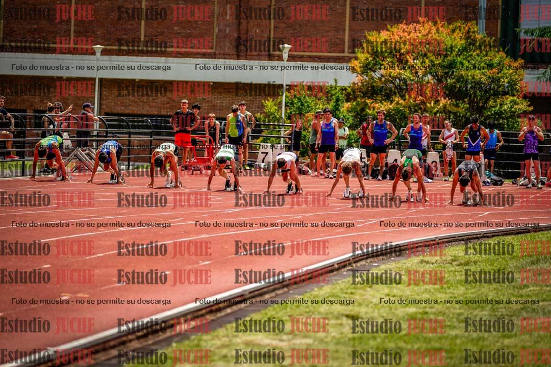 Fotos de los 100 m llanos de varones