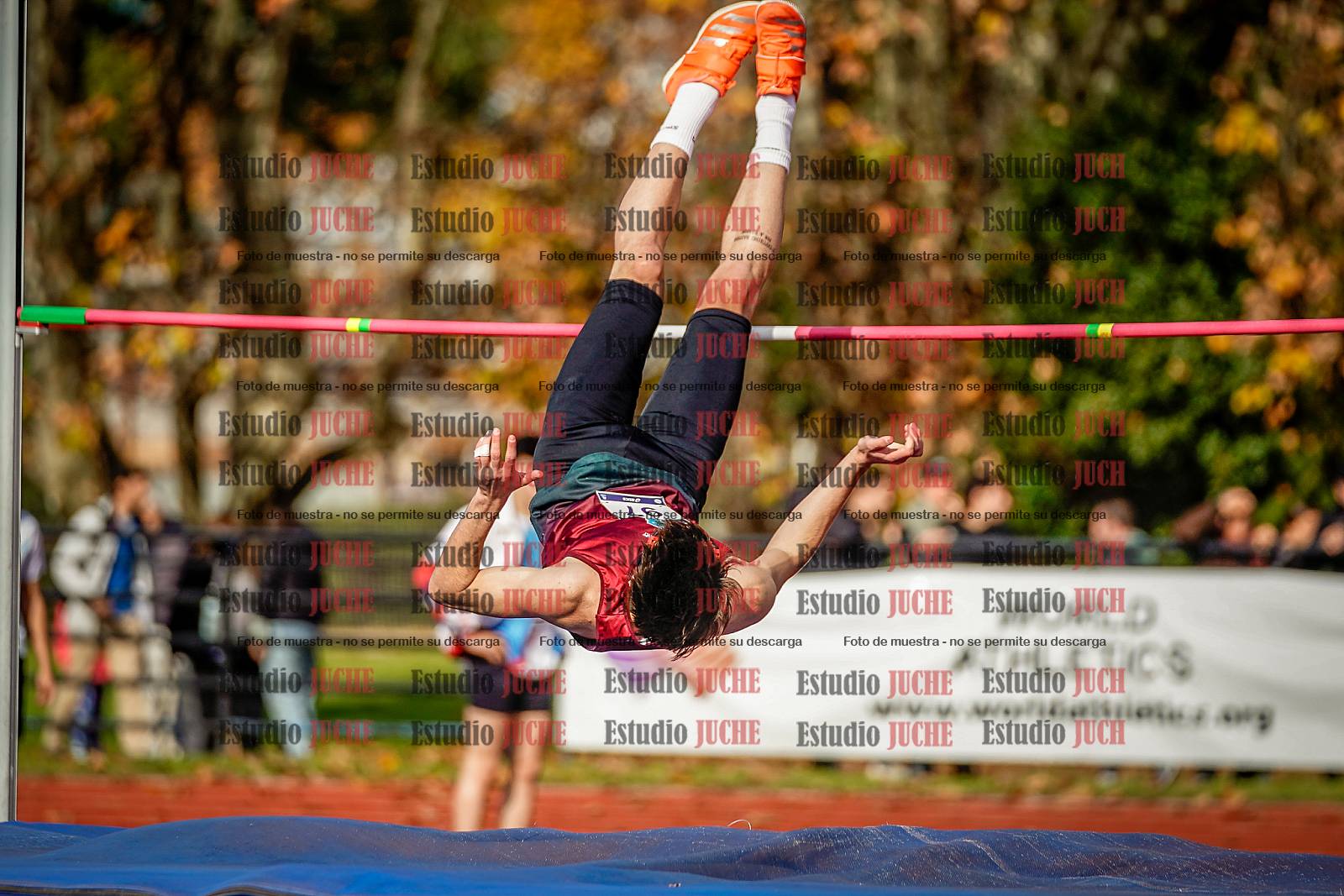 Fotos del salto en alto de varones