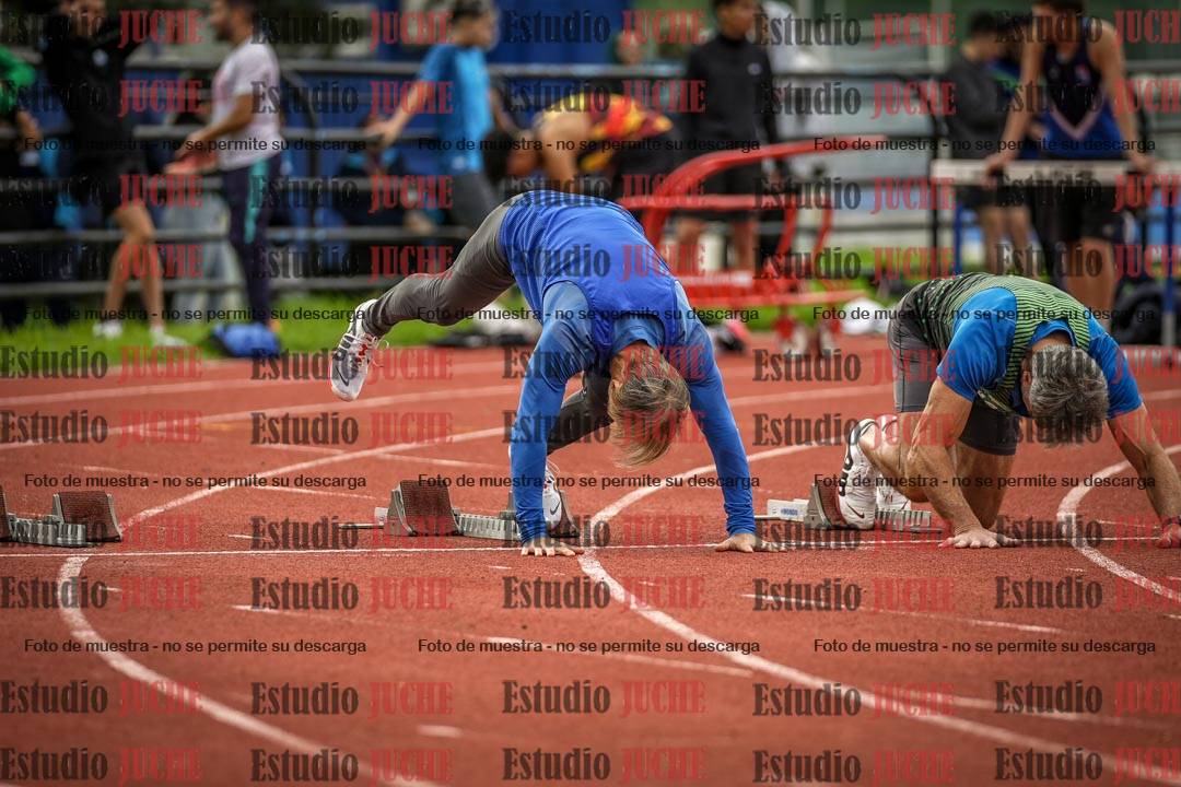 Fotos de los 100 m llanos de varones