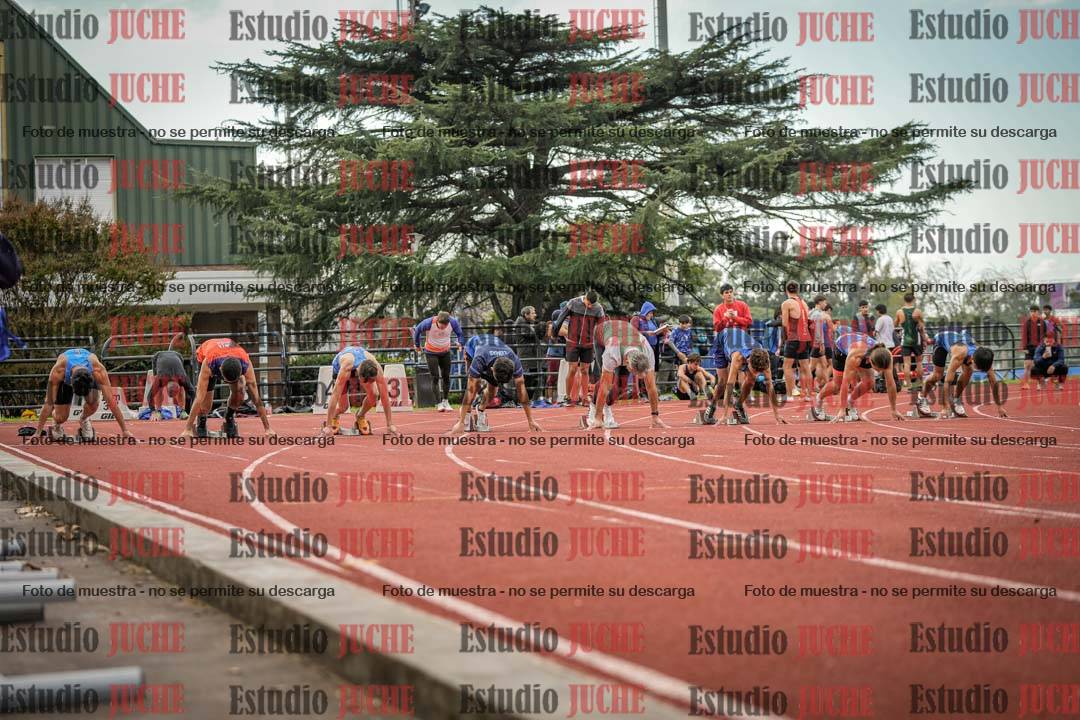 Fotos de los 100 m llanos de varones