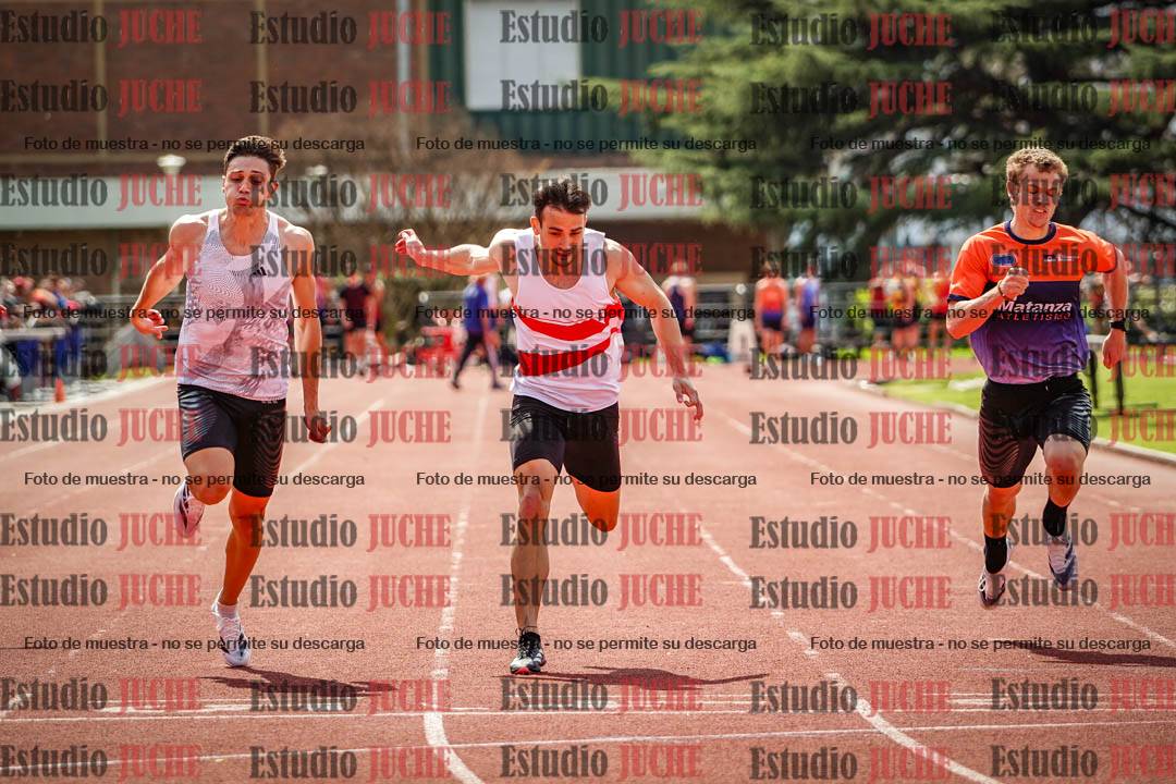 Fotos de los 100 m de varones