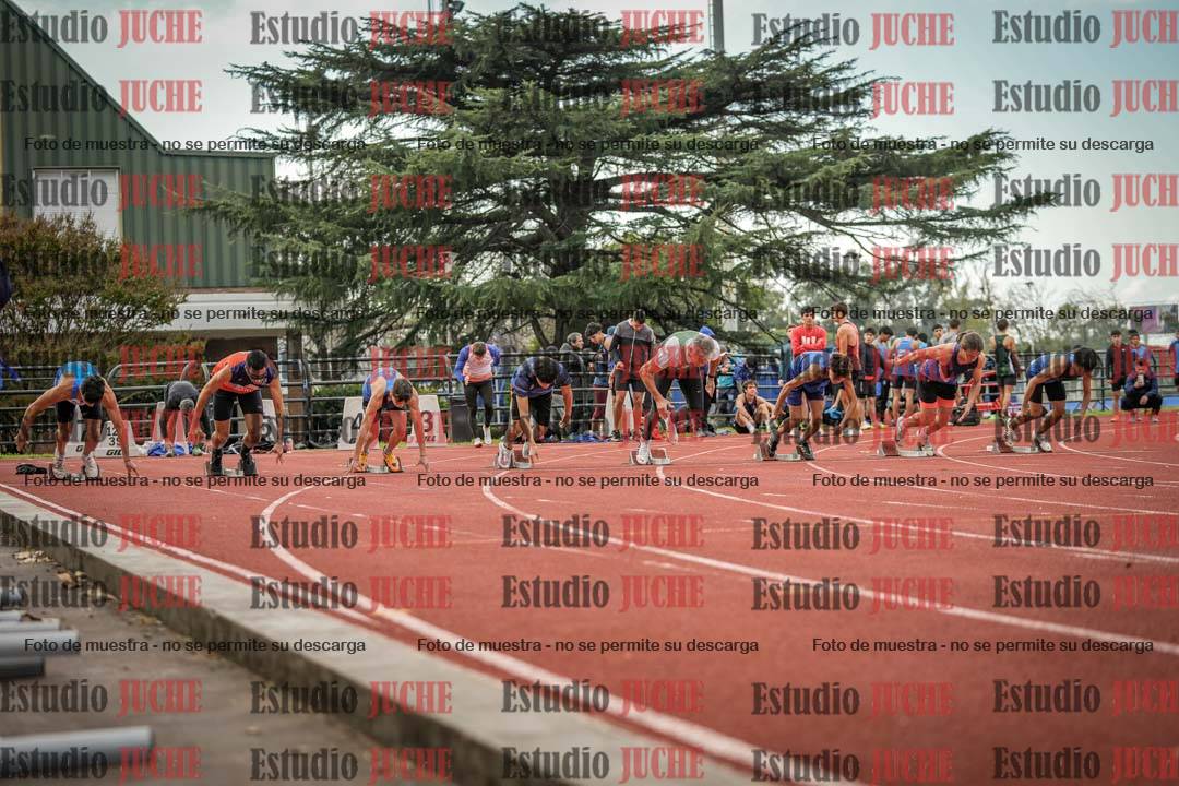 Fotos de los 100 m llanos de varones