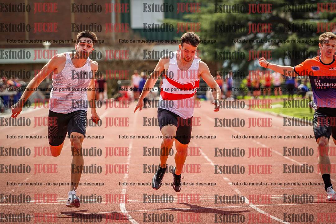 Fotos de los 100 m de varones