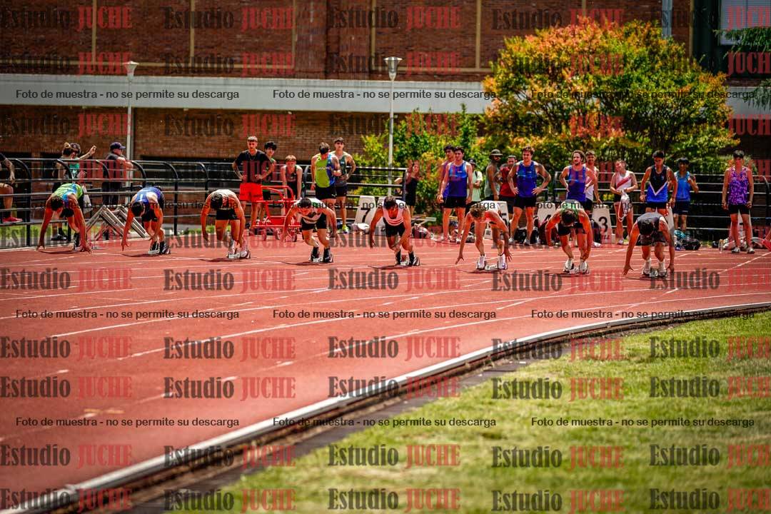 Fotos de los 100 m llanos de varones