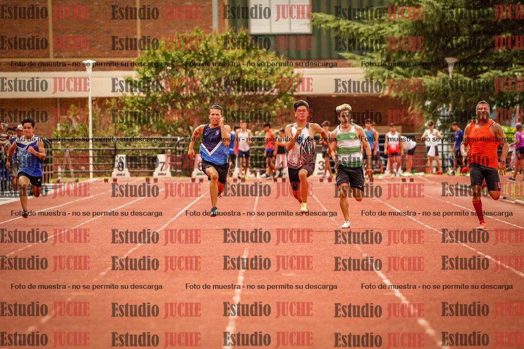 Fotos de los 100 m llanos de varones
