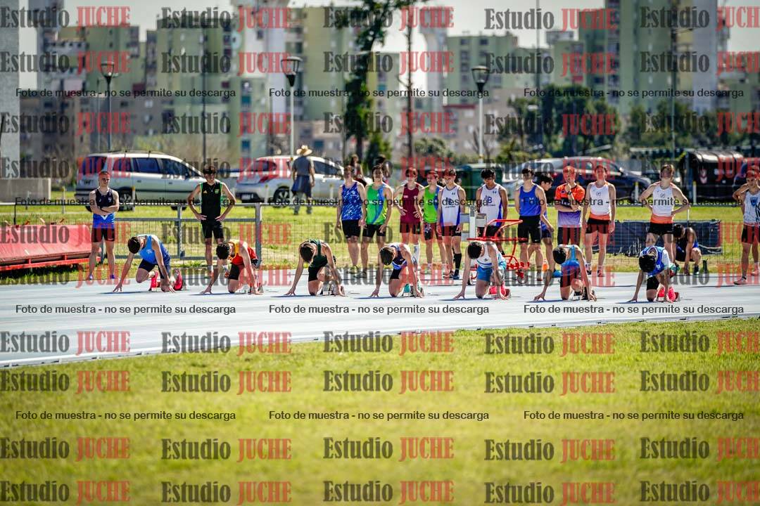Fotos de los 100 m llanos de varones