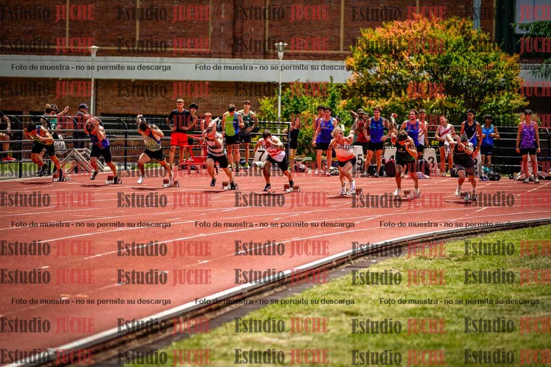 Fotos de los 100 m llanos de varones