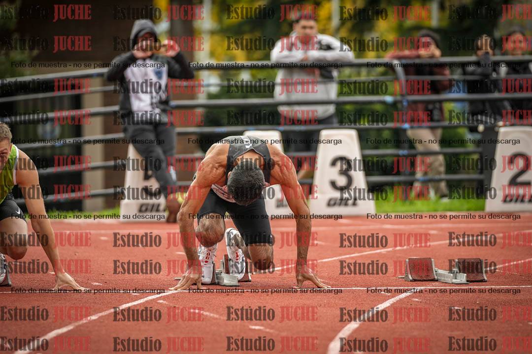 Fotos de los 100 m llanos de varones