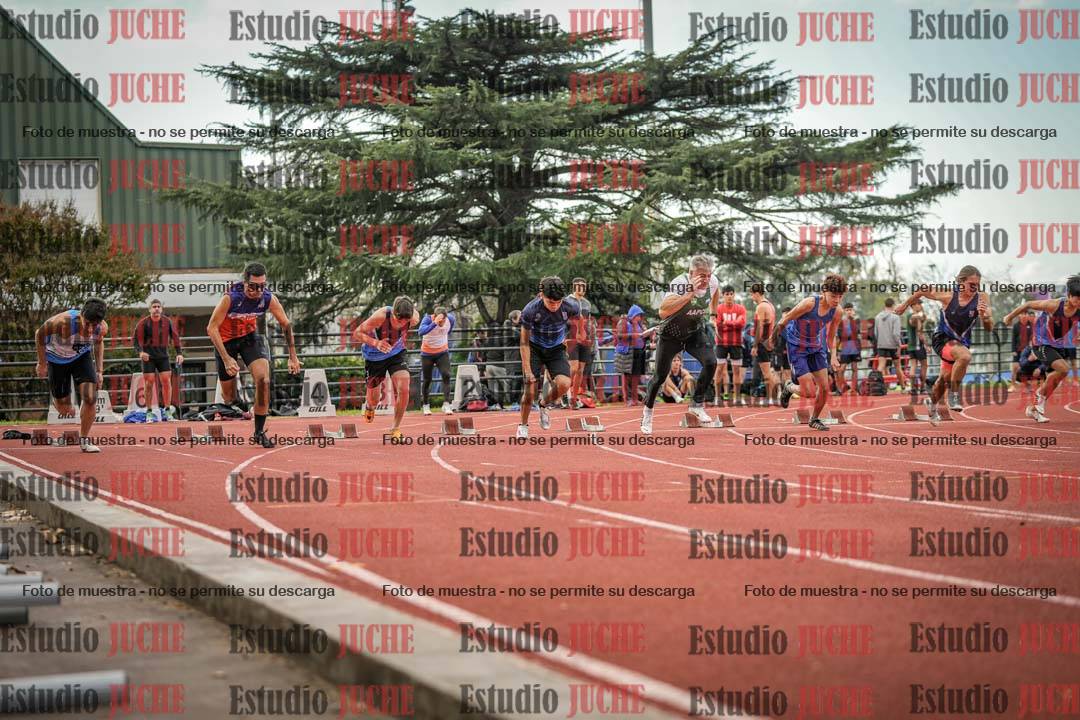 Fotos de los 100 m llanos de varones