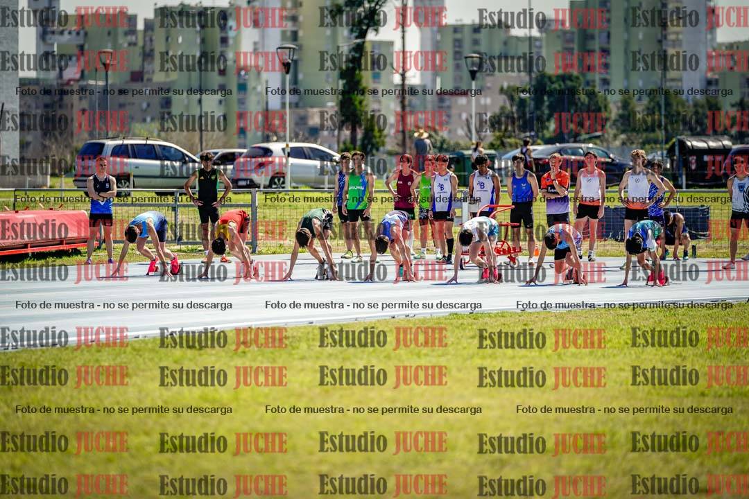 Fotos de los 100 m llanos de varones