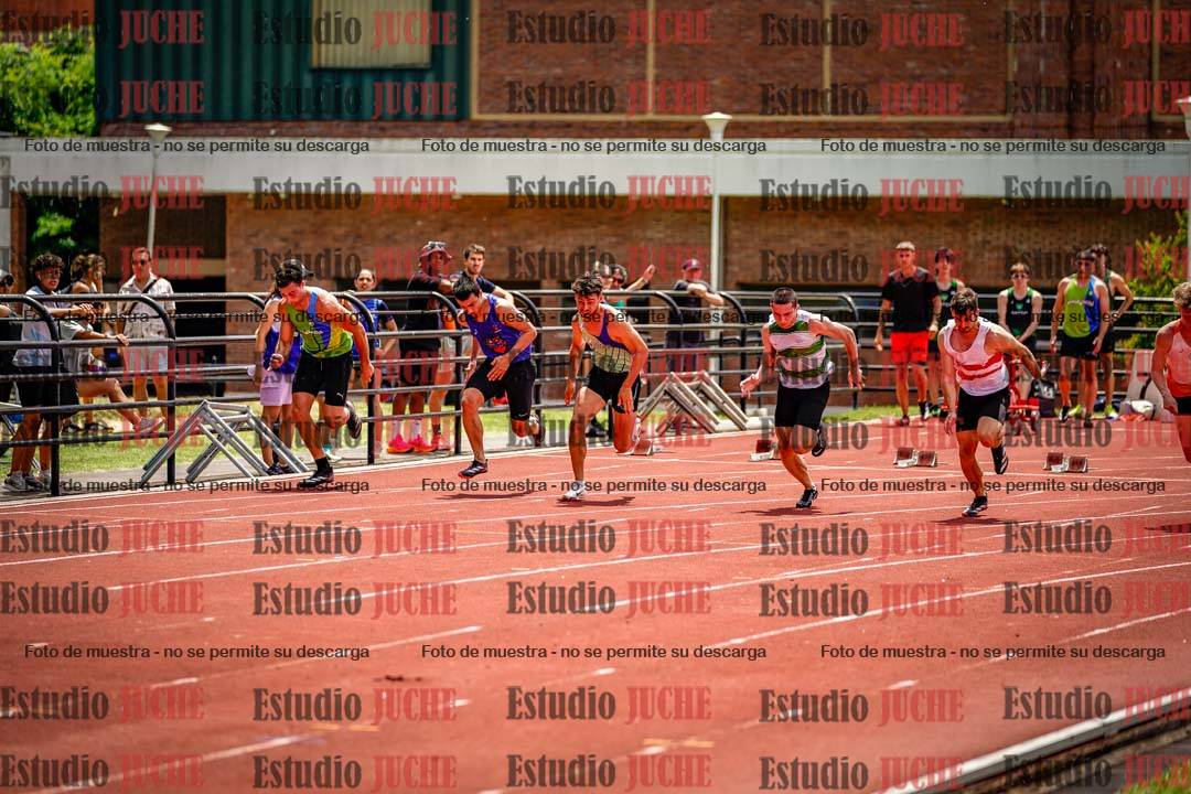 Fotos de los 100 m llanos de varones