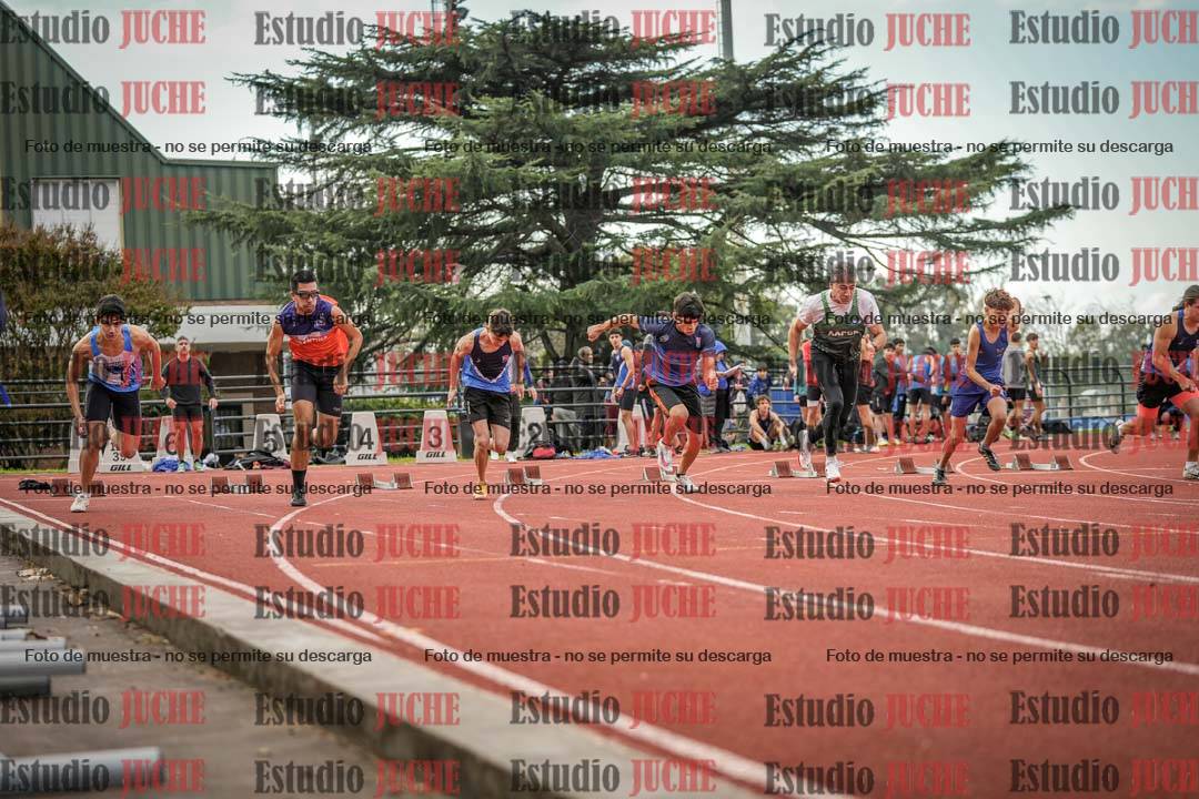 Fotos de los 100 m llanos de varones
