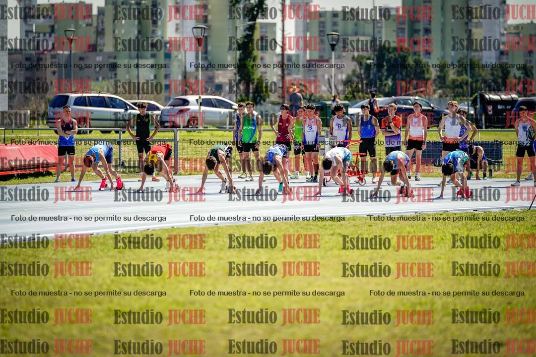 Fotos de los 100 m llanos de varones
