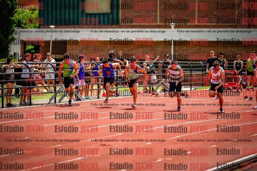 Fotos de los 100 m llanos de varones