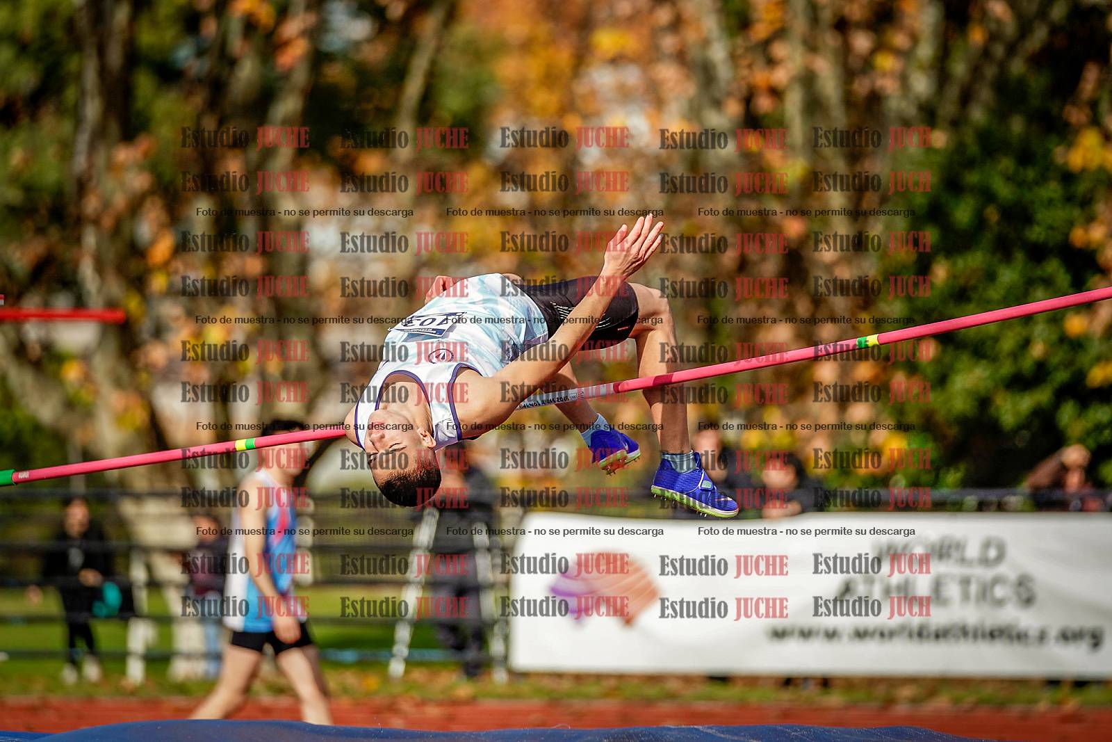 Fotos del salto en alto de varones