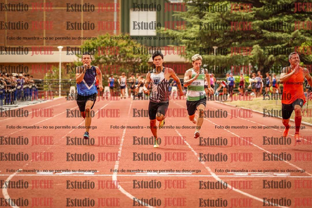 Fotos de los 100 m llanos de varones