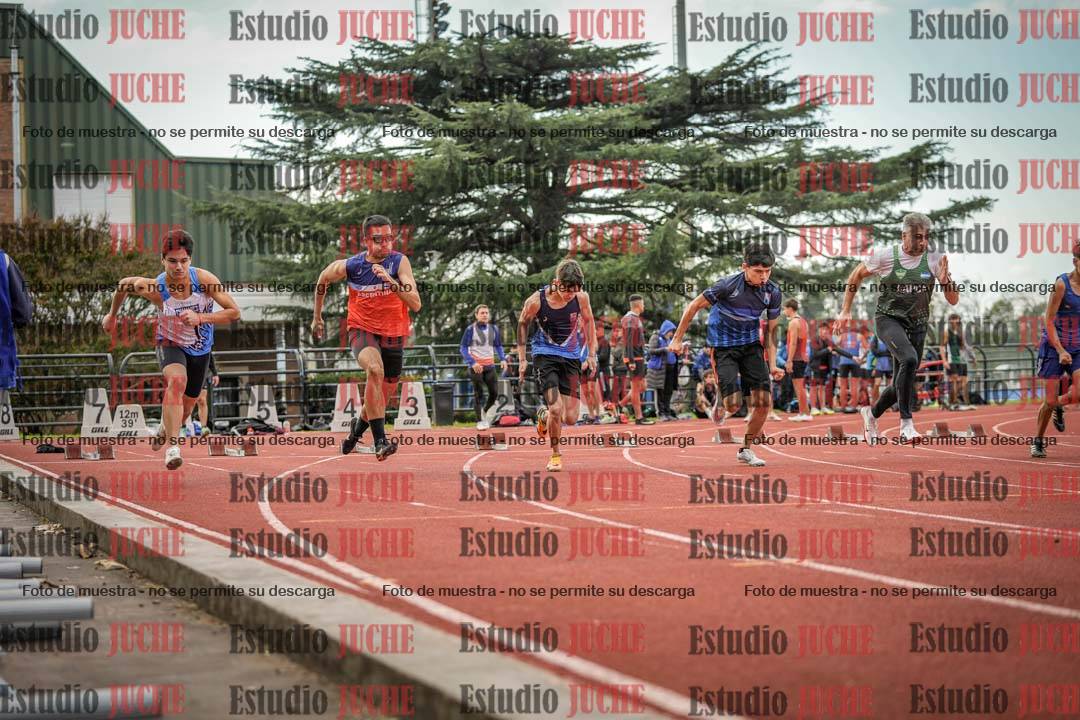 Fotos de los 100 m llanos de varones